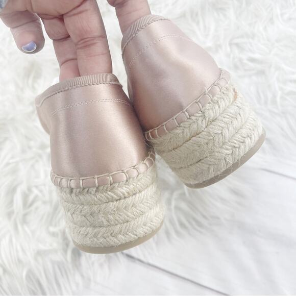 Miu Miu Women's Pink Satin Lace-up Platform Espadrille Sneaker Size‎ 42 - Picture 2 of 8